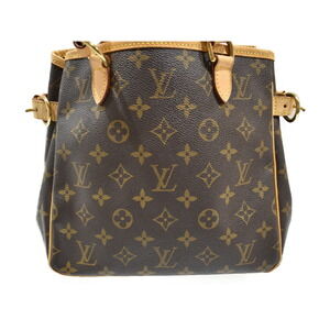 Louis Vuitton Coated Handbag Canvas Brown Batignolle Monogram Bag